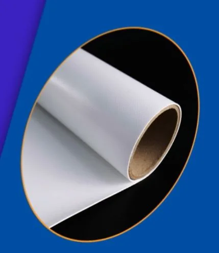 A roll of white Sunplus reflective membrane, partly unrolled.